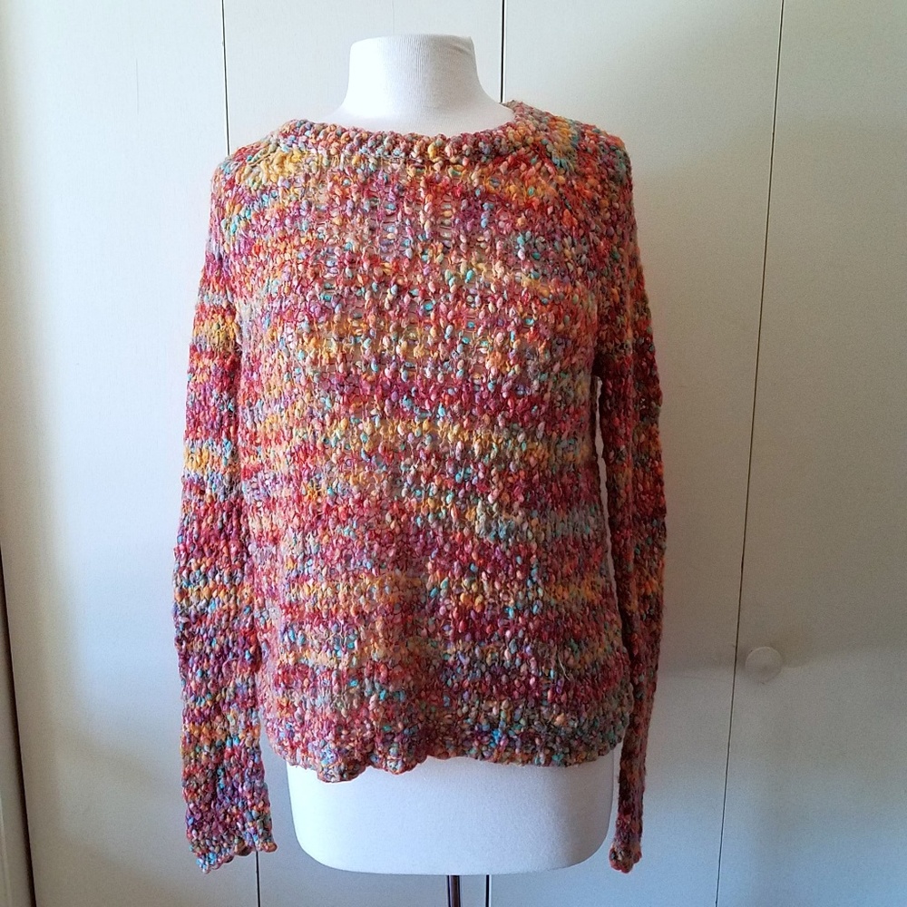 Bright Colorful Striped Forever 21 Sweater L/XL